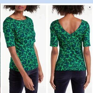 Boden Floral Fitted Top